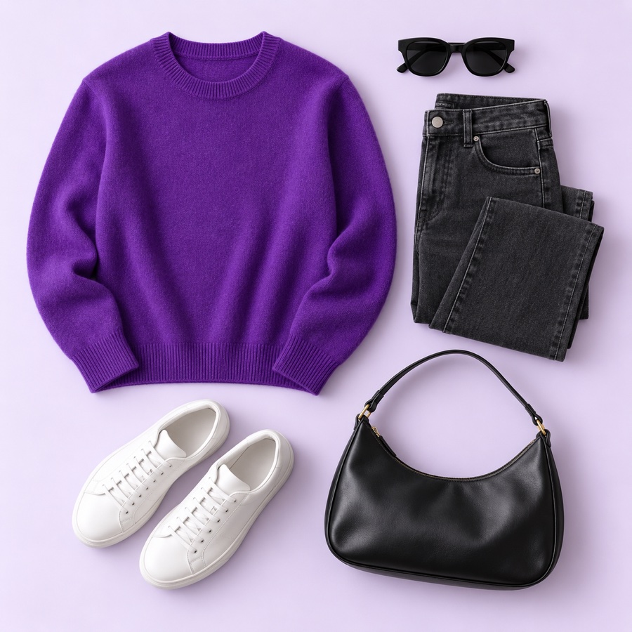 A coordinated capsule wardrobe